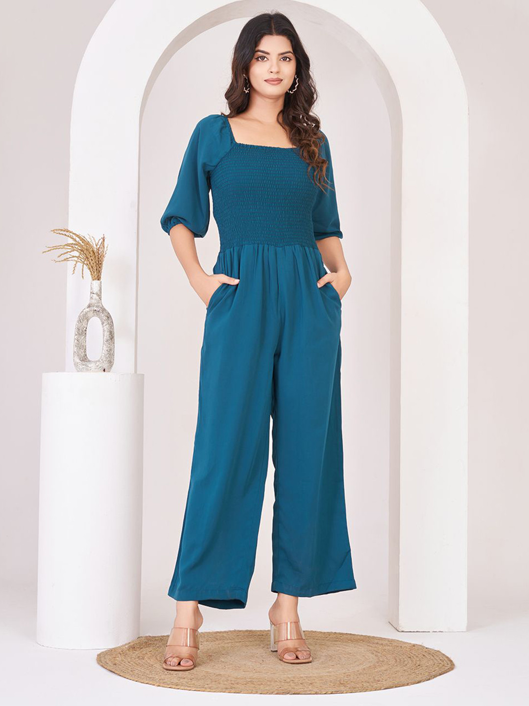 ISHWAR Georgette Maxi Dress