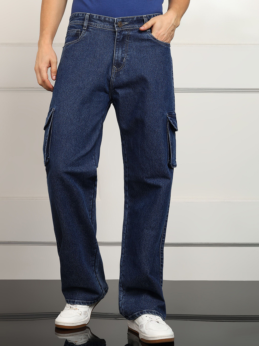 ANGERHOOD Men Easy Wash Cargos Trousers