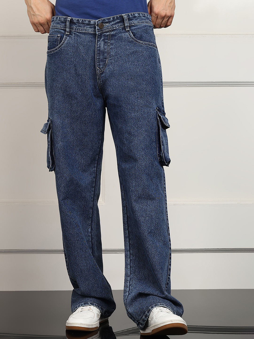 ANGERHOOD Men Easy Wash Cargos Trousers