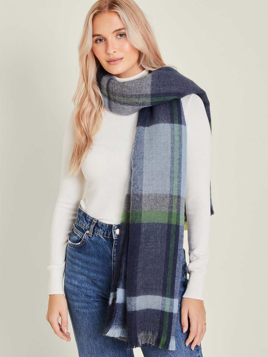 Accessorize Women Checked Scarf