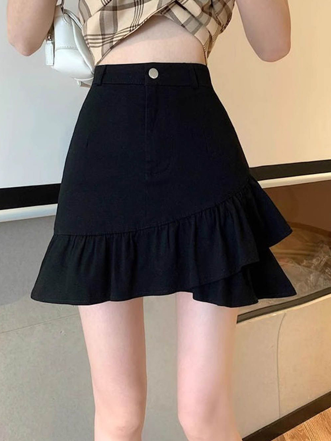 StyleCast Above Knee Flared Skirt