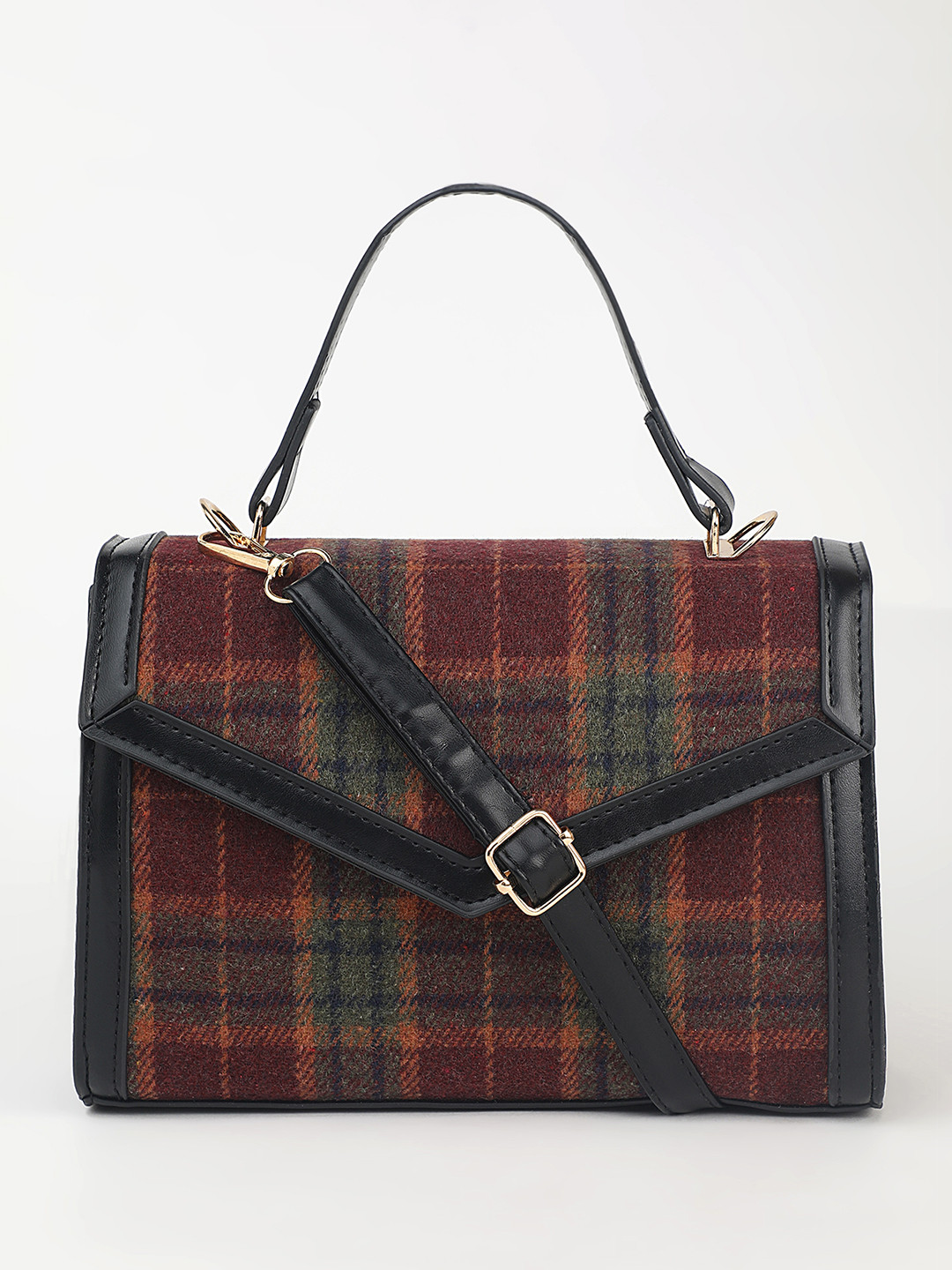 LULU & SKY Animal Textured PU Structured Satchel with Tasselled