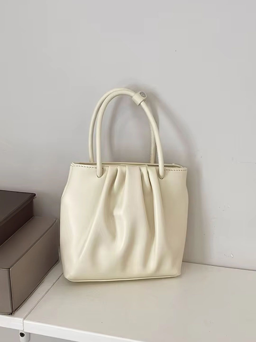 StyleCast Bucket Tote Bag with Tasselled