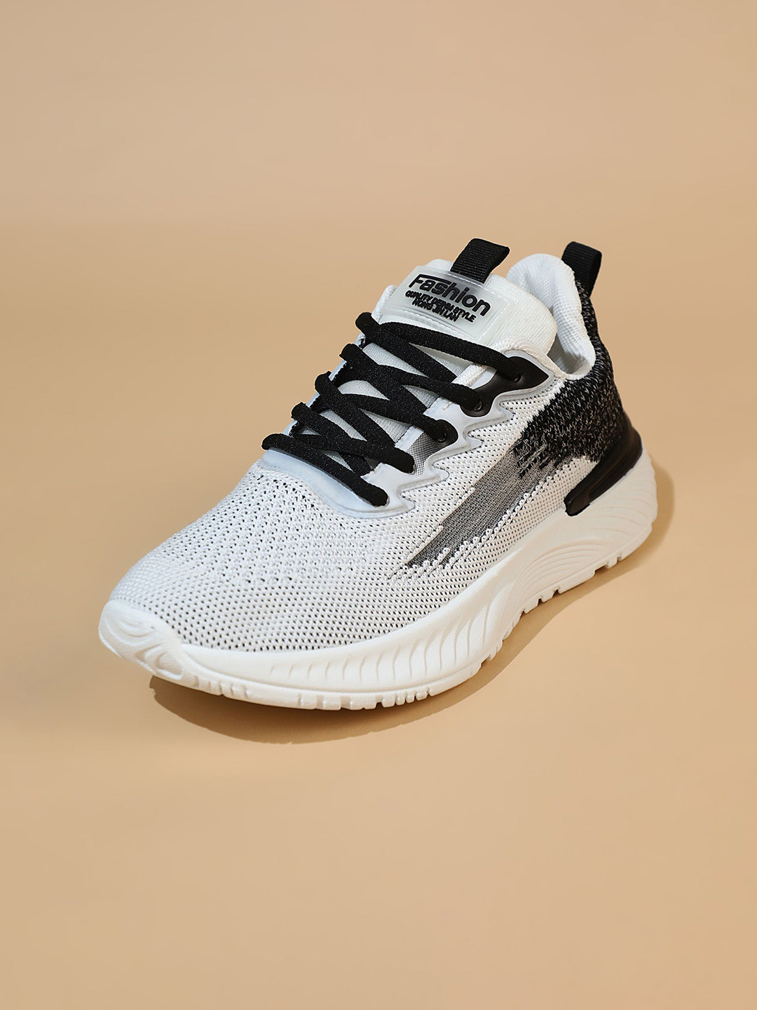 LULU & SKY Women Textured Mesh Lace-Ups Sneakers