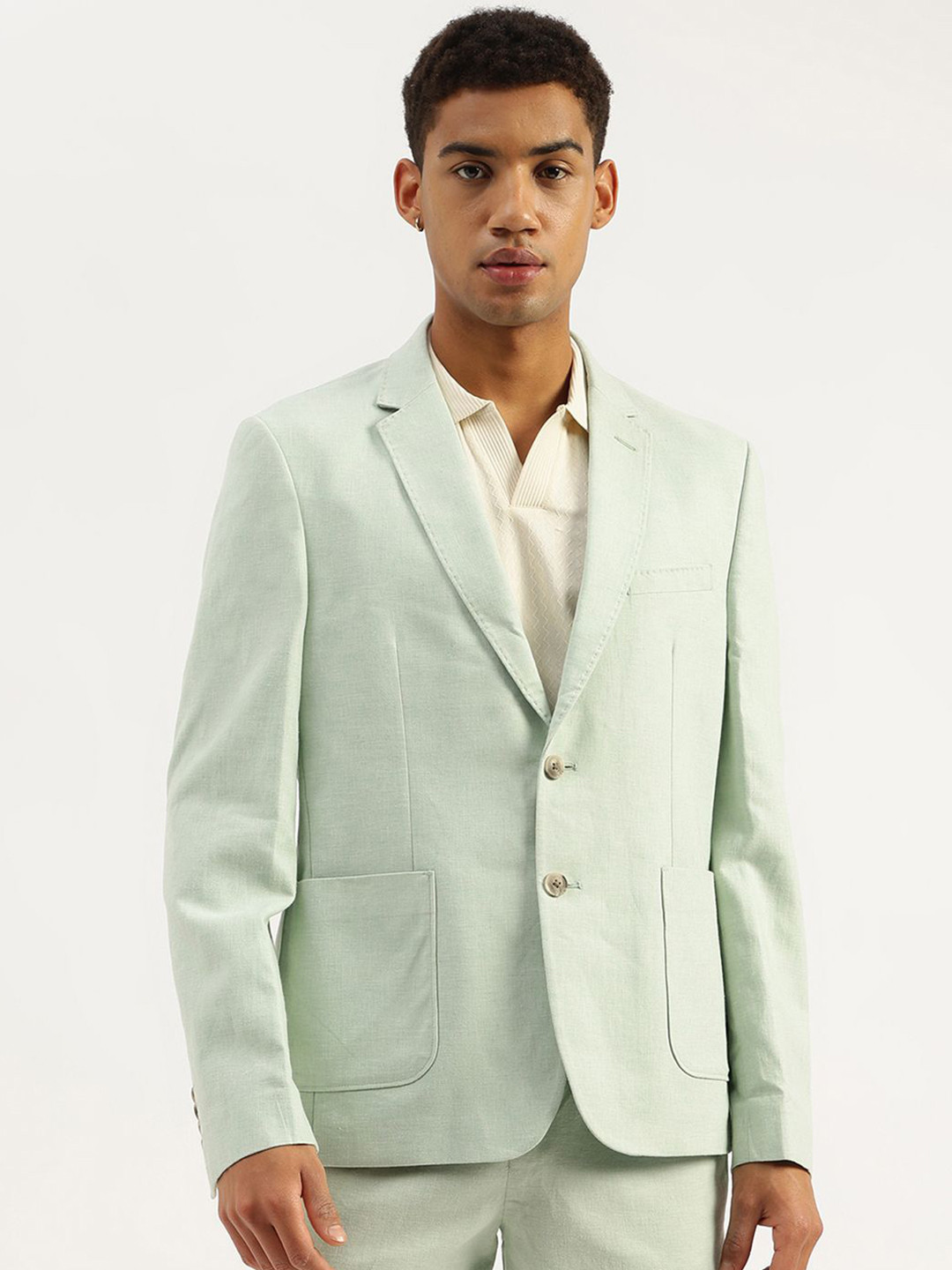 United Colors of Benetton Slim-Fit Single-Breasted Casual Blazer
