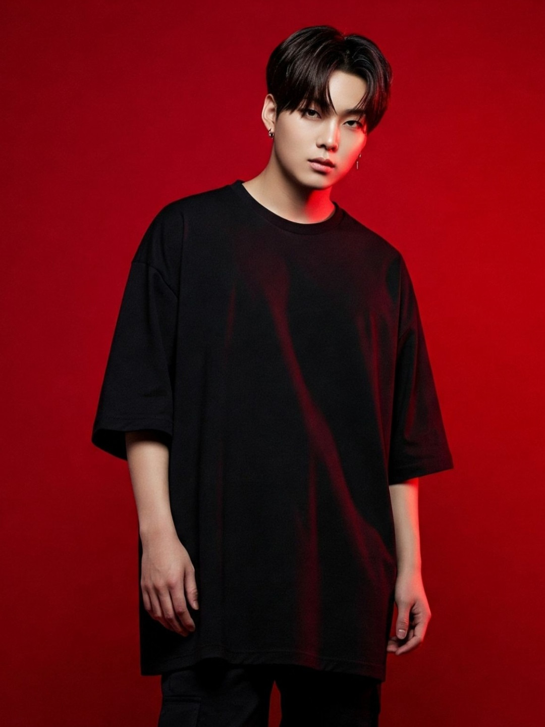 SMAN Men Oversized Drop-Shoulder T-shirt