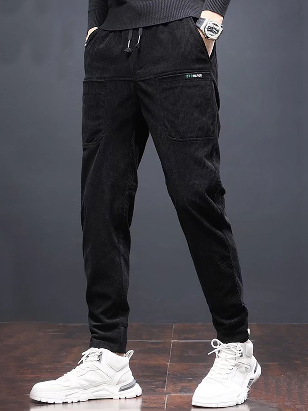 StyleCast x Revolte Men Mid-Rise Jogger Trousers