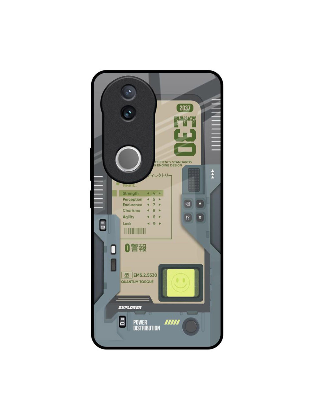 QRIOH Art Station Printed Silicone Glass Vivo V50 5G Back Case