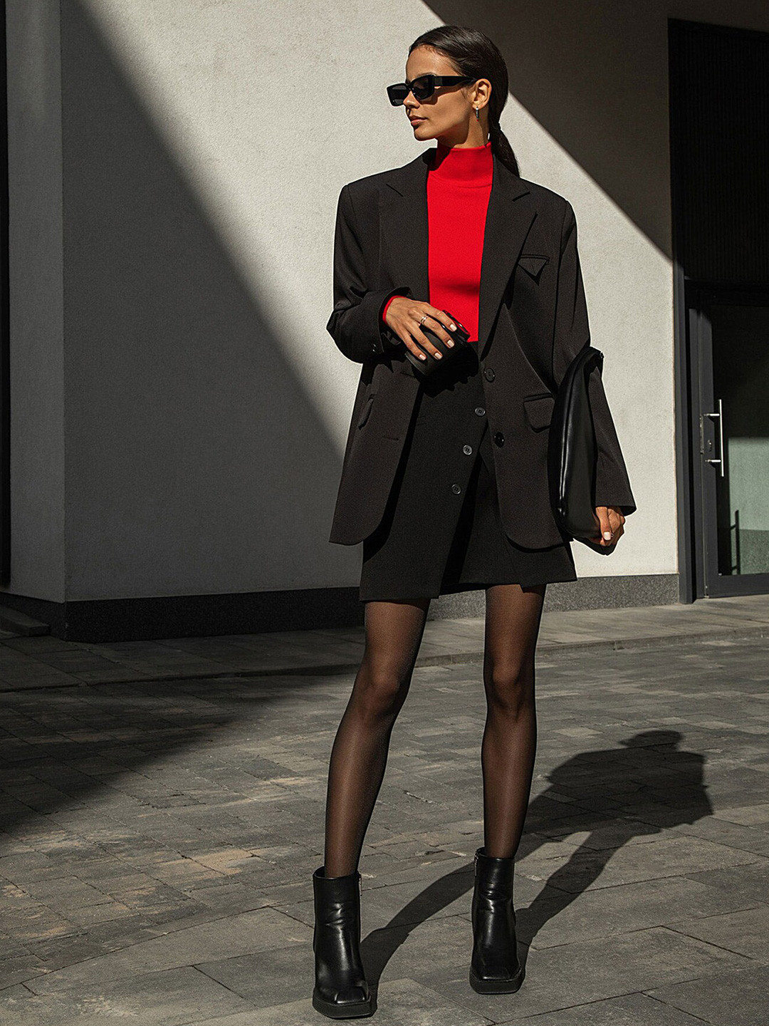 LULU & SKY Slim Fit High Neck Long Sleeve T-Shirt