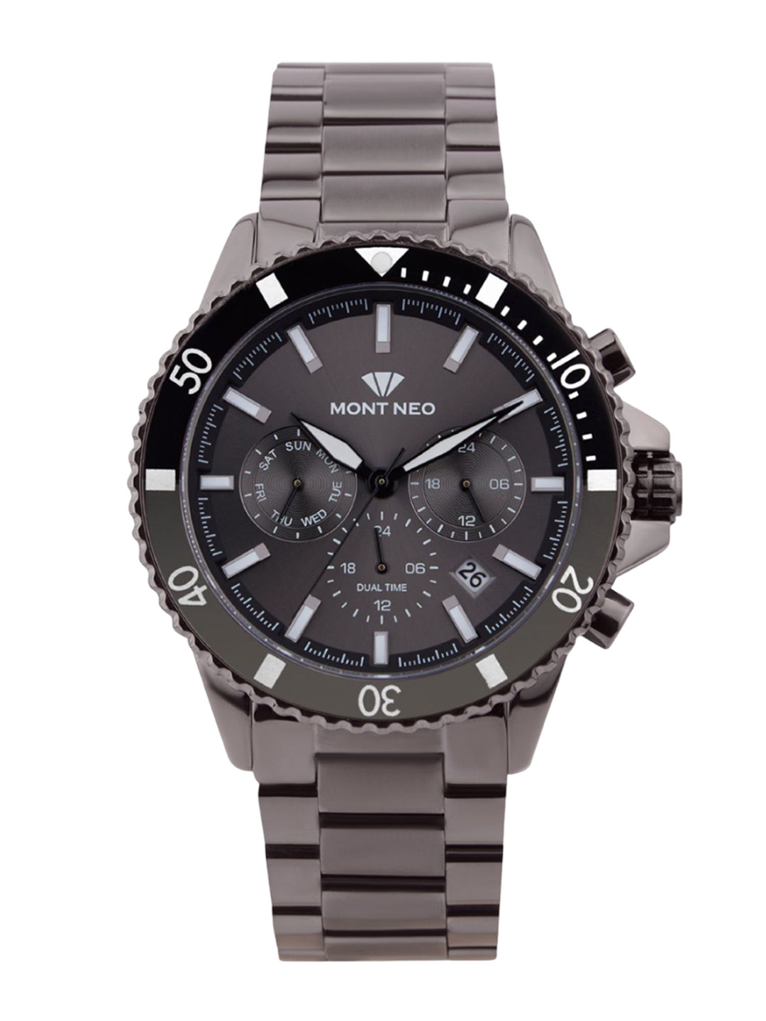 MONT NEO Men Dial & Bracelet Style Straps Analogue Watch 3510M-M8416