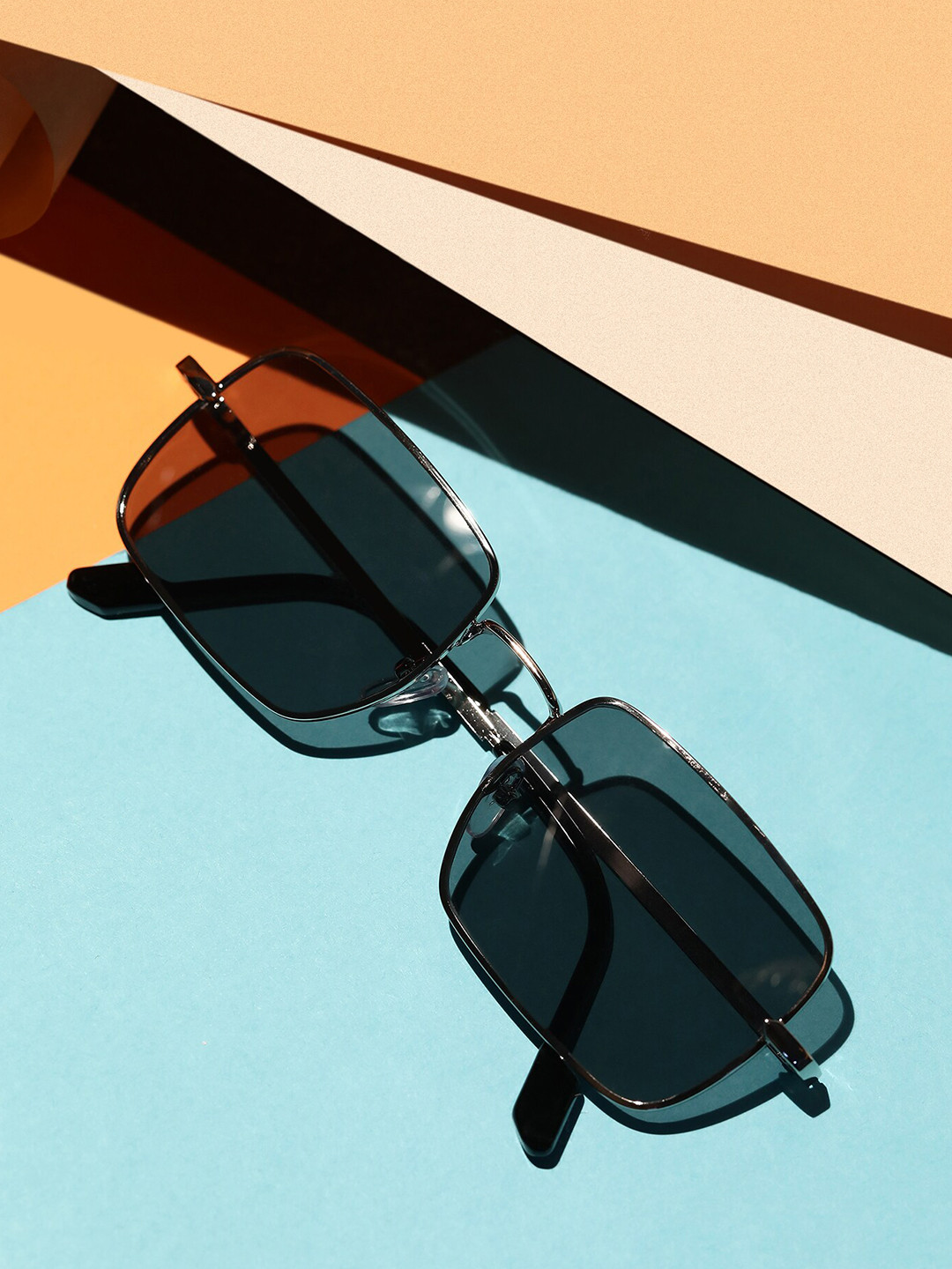 LULU & SKY Women Square Sunglass 2420-SILVER GREY