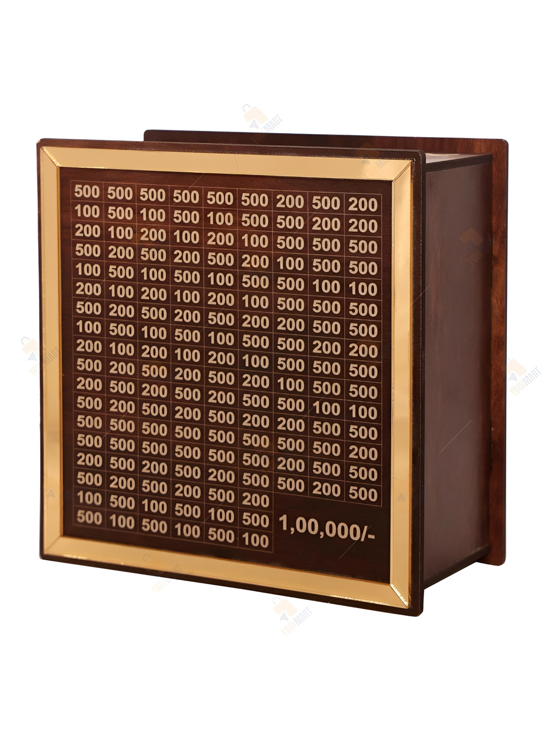 ZEELPETAL Money Bank Brown Wood Natural Living Room Medium Showpiece - 7.1 Inches