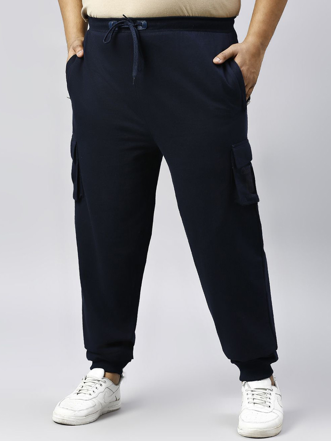 Xmex Men Plus Size Cargo Joggers