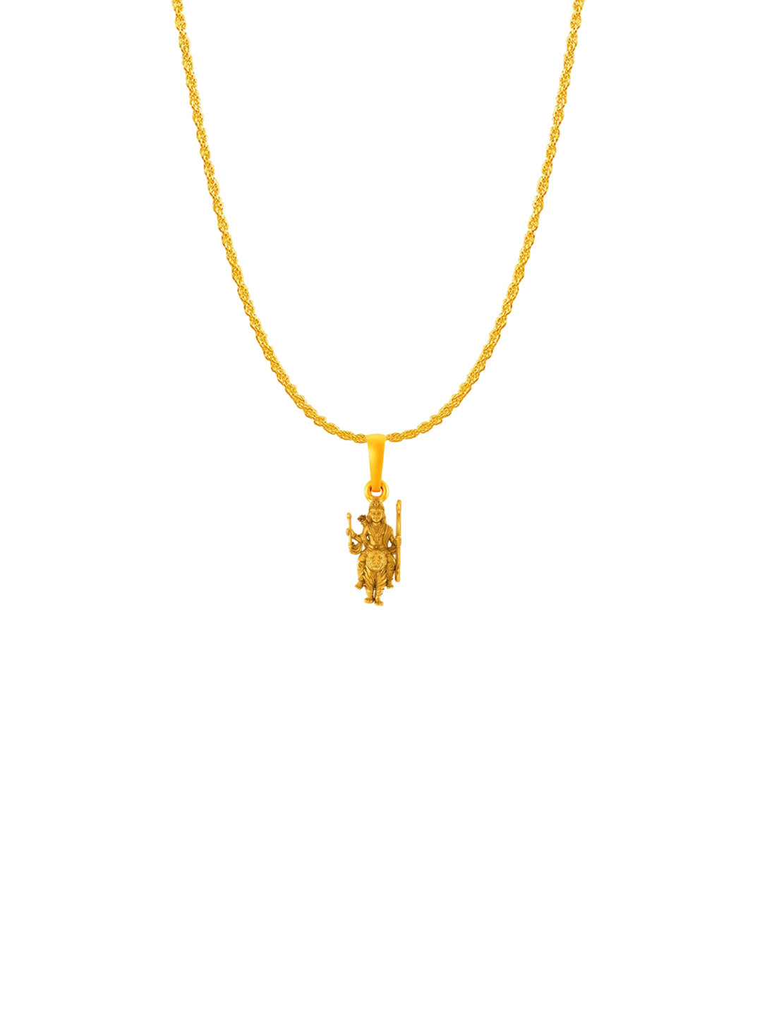 Metronaut Men 925 Sterling Silver 22K Gold-Plated Contemporary Ayyappa With Rope Chain