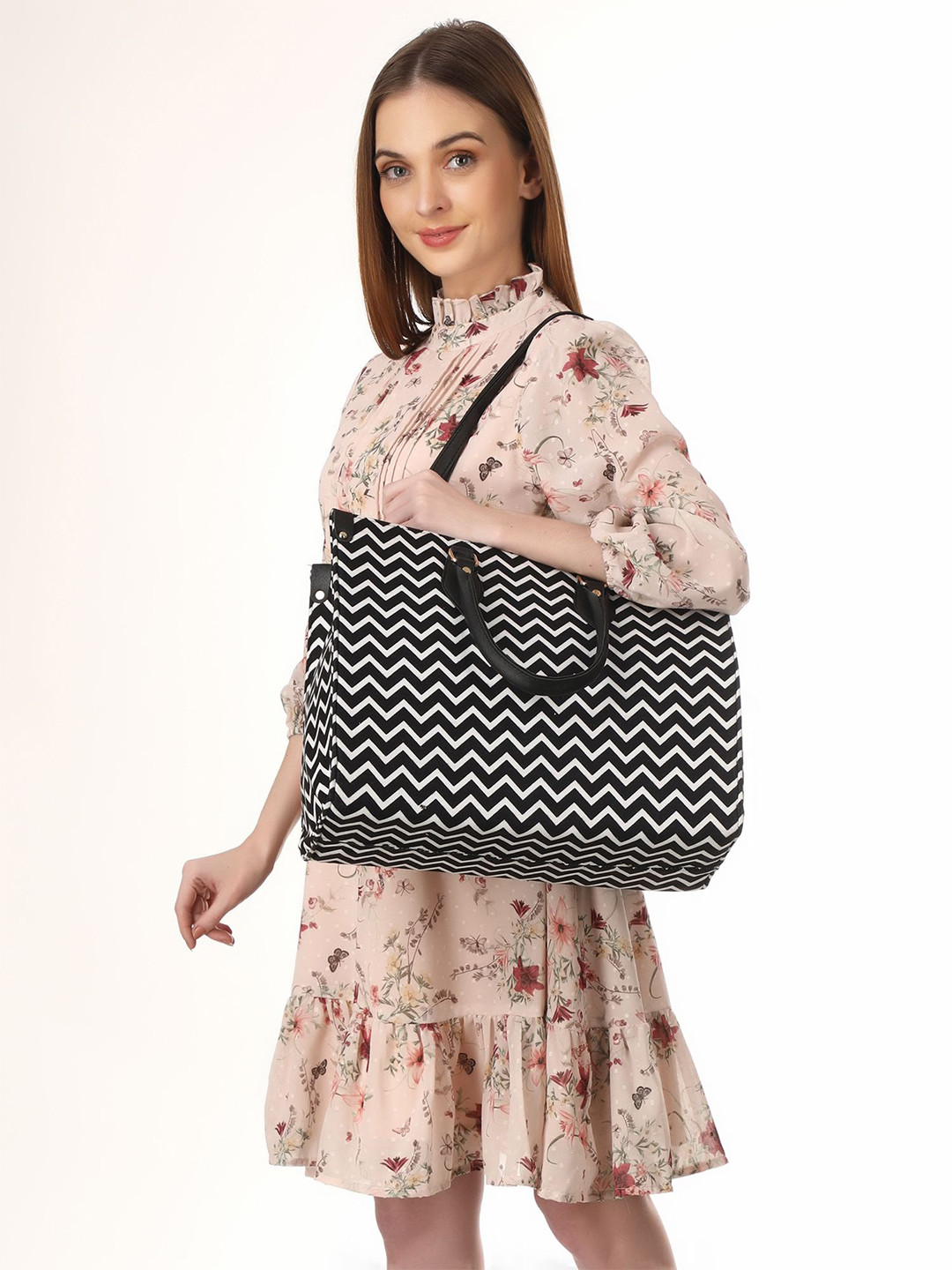 BAGSWORKS Textured Structured Sling Bag with Tasselled