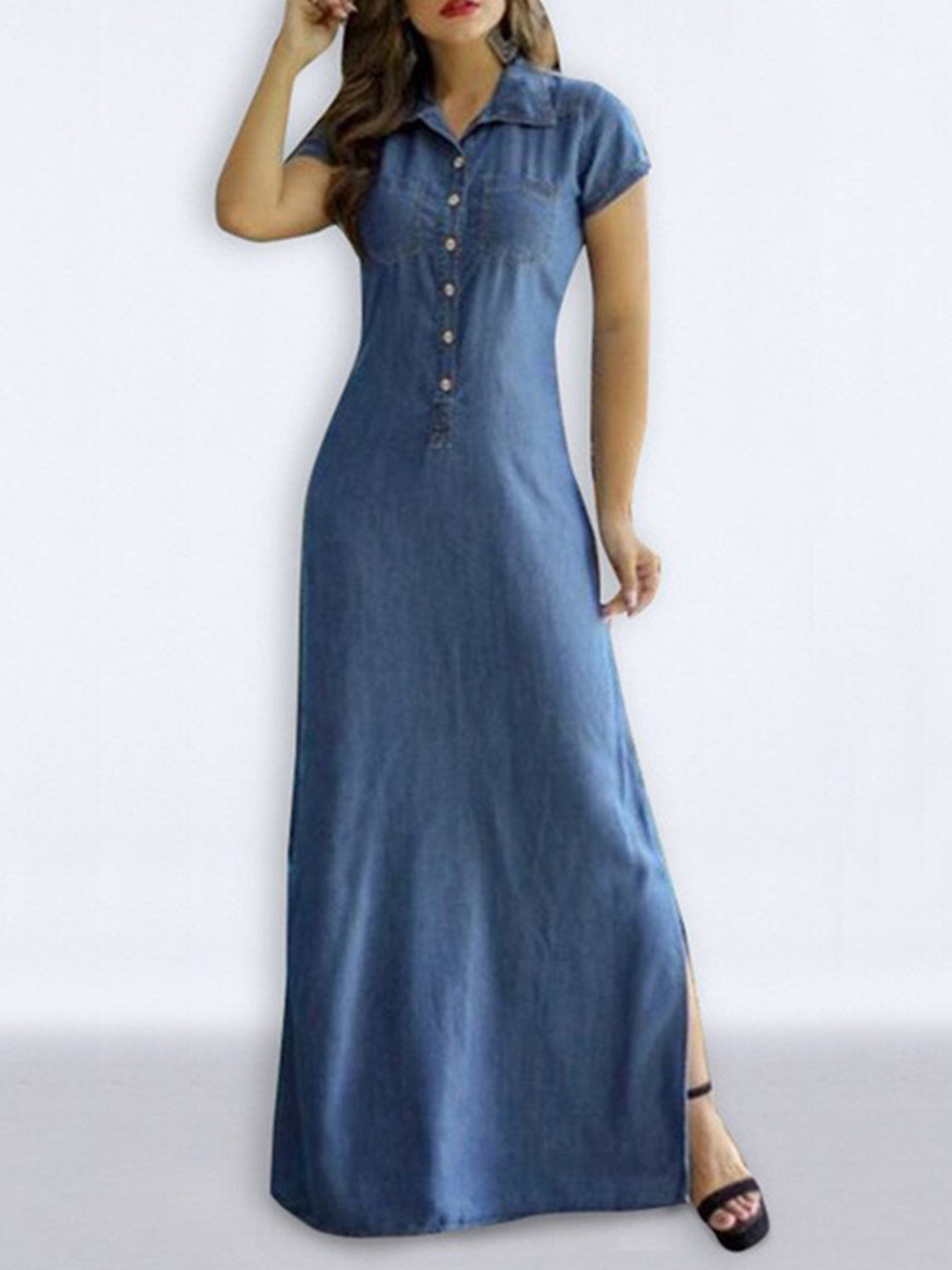 StyleCast Blue Maxi Dress