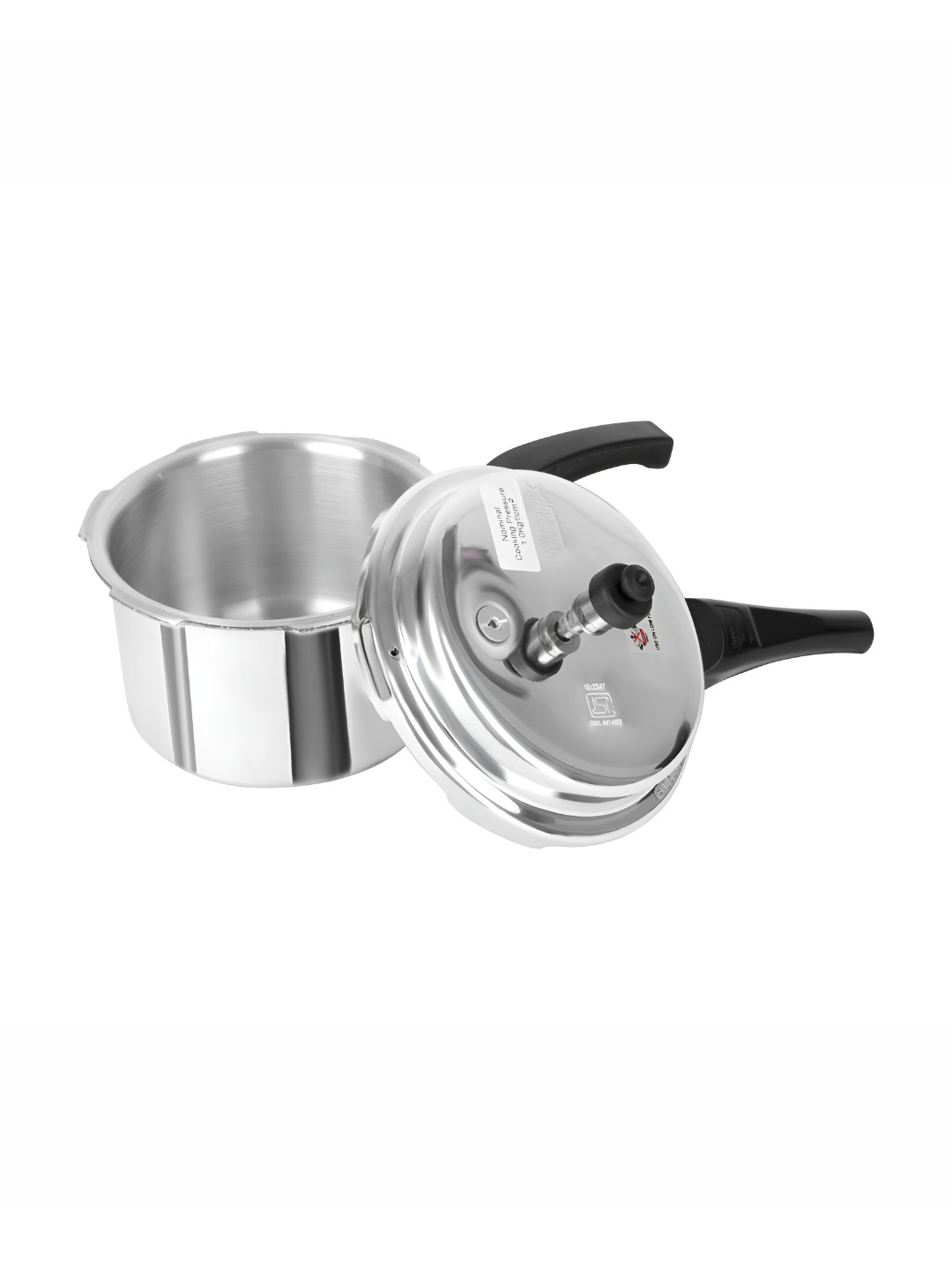 Bestofry 0 Silver Aluminium Dishwasher safe Induction Outer Lid Pressure Cooker-3 L
