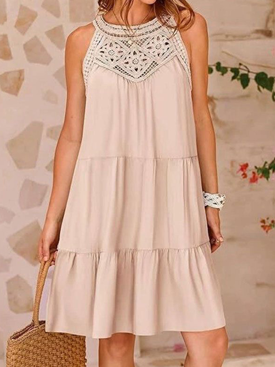 Routes by All About You  Women Geometric Solid A-Line Dress