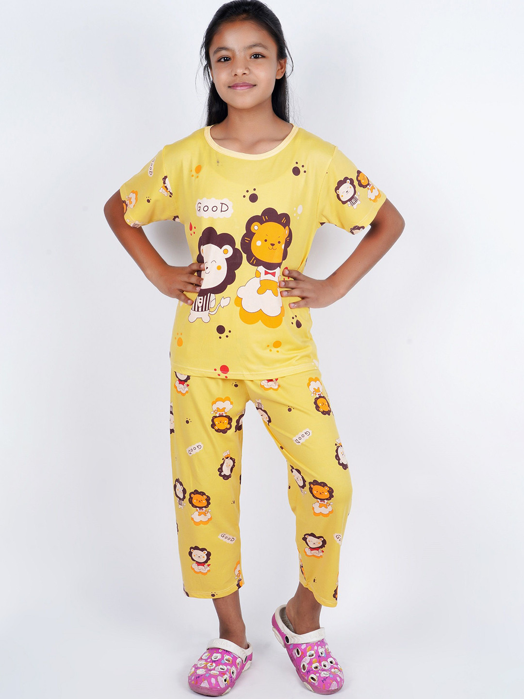 LMG Lifestyle Kid Graphic Print Pure Cotton Night suit