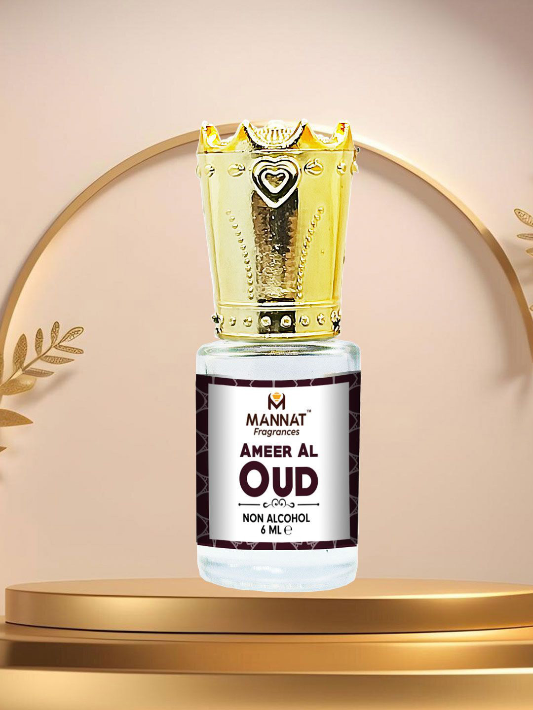 mannat fragrances Ameer Al Oud Long Lasting Alcohol Free Attar - 6 ml