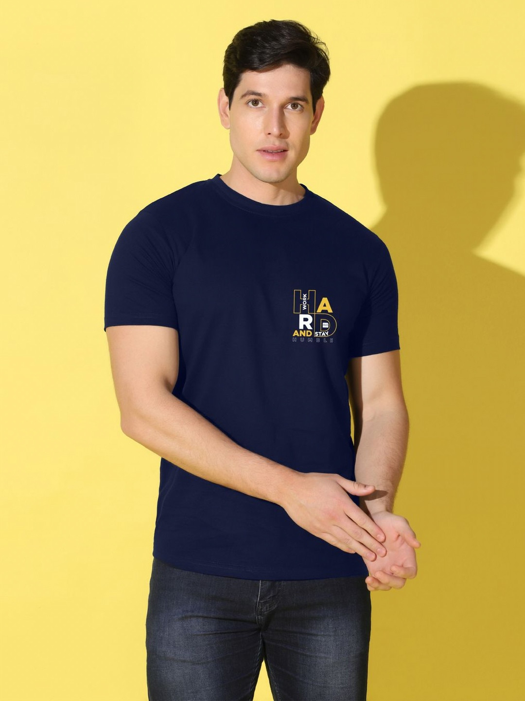 WOOSTRO Men Printed Applique T-shirt
