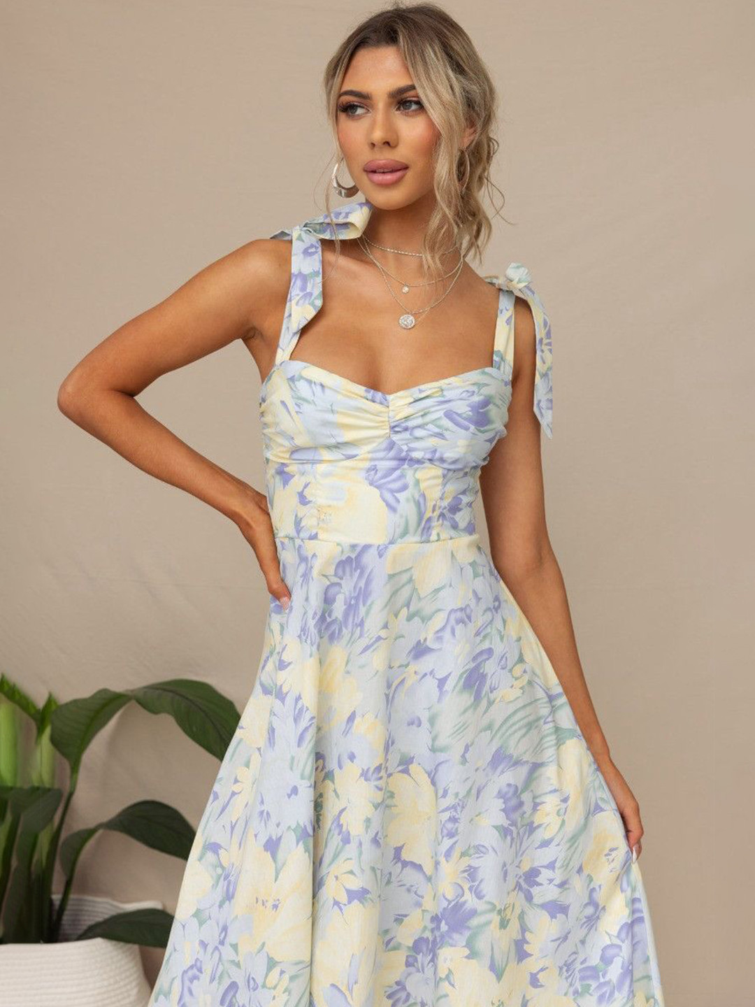 Mast & Harbour  Female 1 Floral Print Fit & Flare Maxi Dress