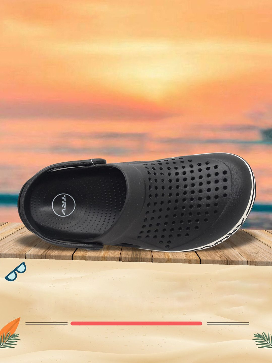 TRV Men Casual Sling Back Cut Out Clogs