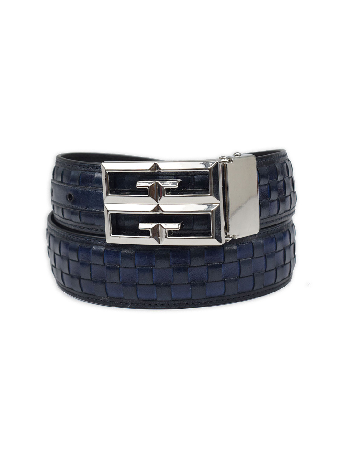 El'Curio Harvey Inter Men Textured Leather Belt