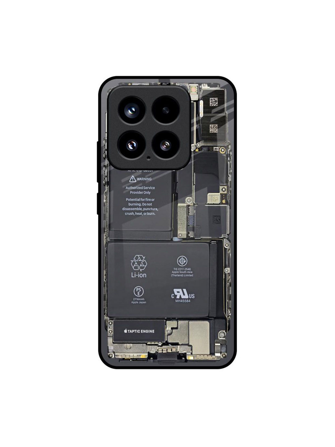 QRIOH Skeleton Inside Glass Mi15 5G Back Case