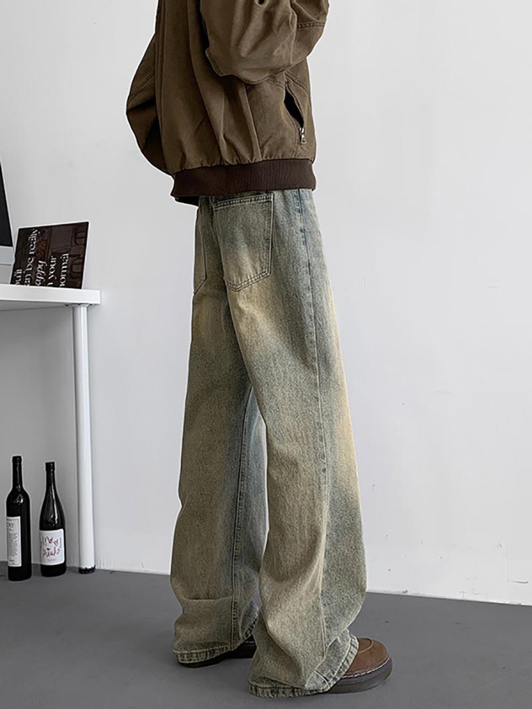 StyleCast x Revolte Men Light Fade Jeans
