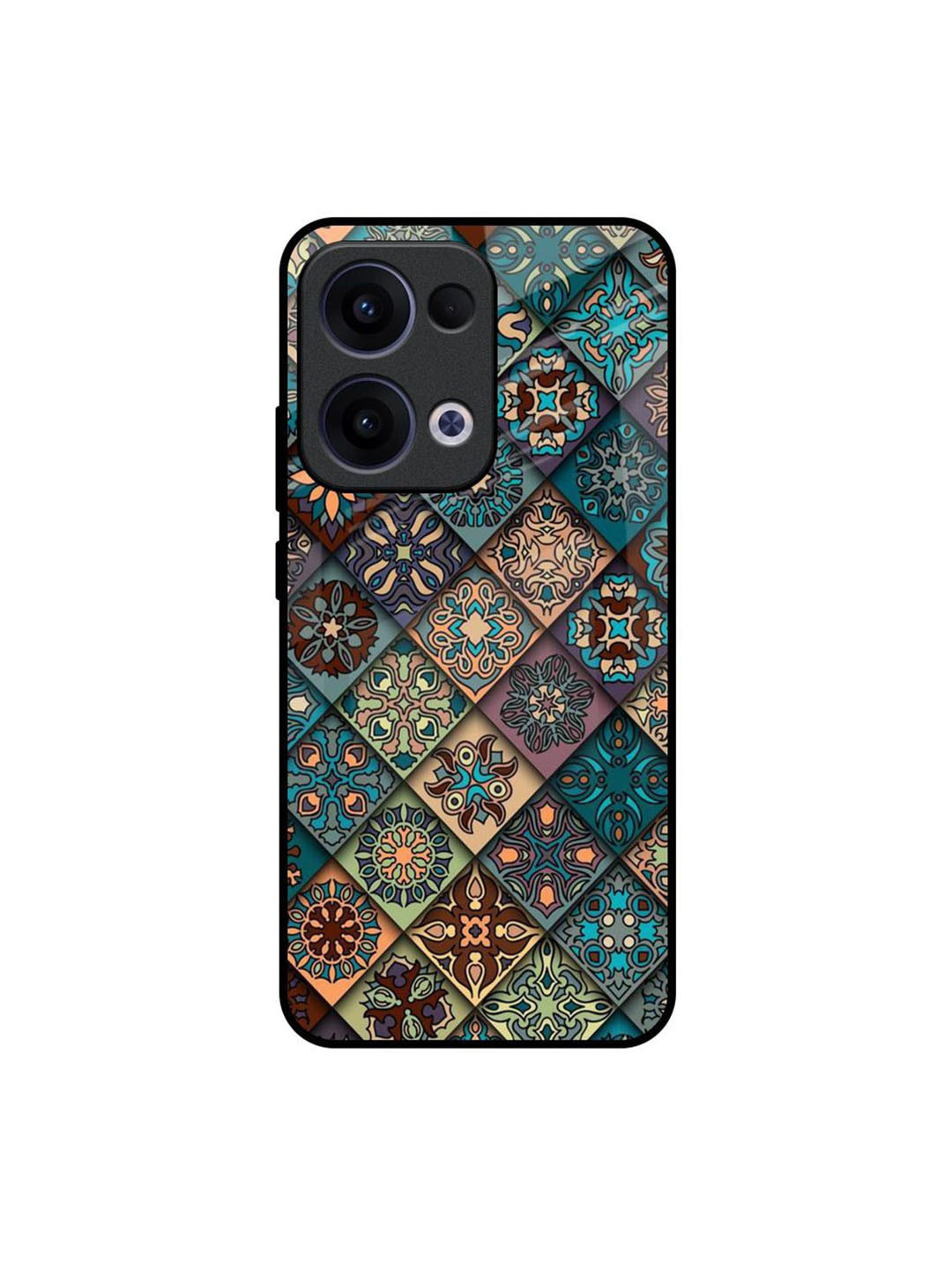 QRIOH Retro Art Glass Oppo Reno13 5G Back Case