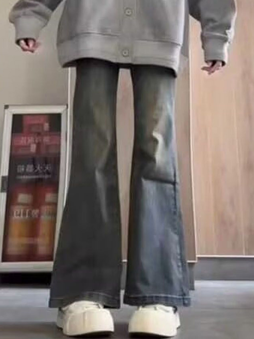 StyleCast Men Light Fade Mid-Rise Bootcut Jeans