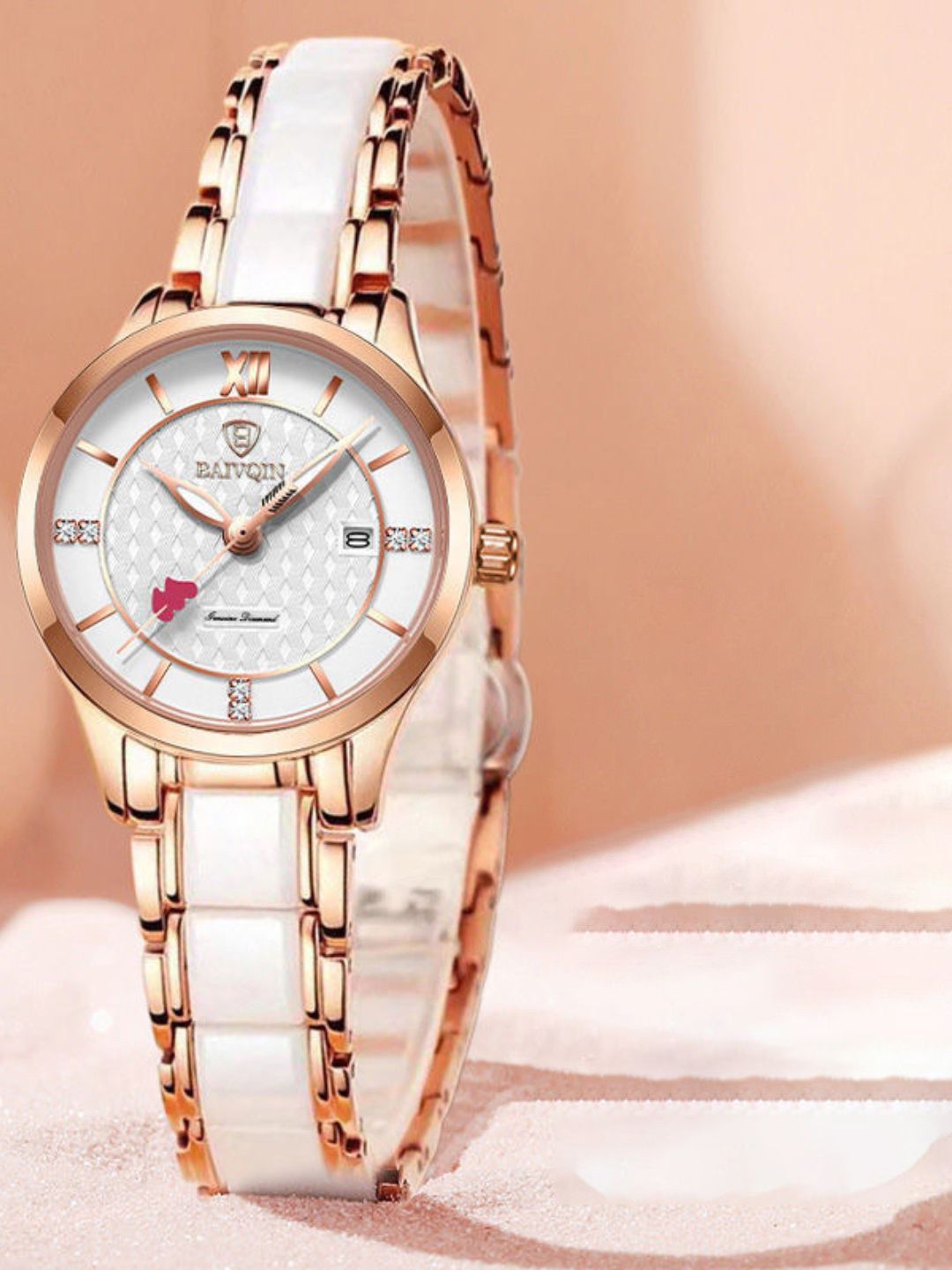 LOUISIFS Women Dial & Stainless Steel Straps Analogue Watch HFDHCBECEDFH