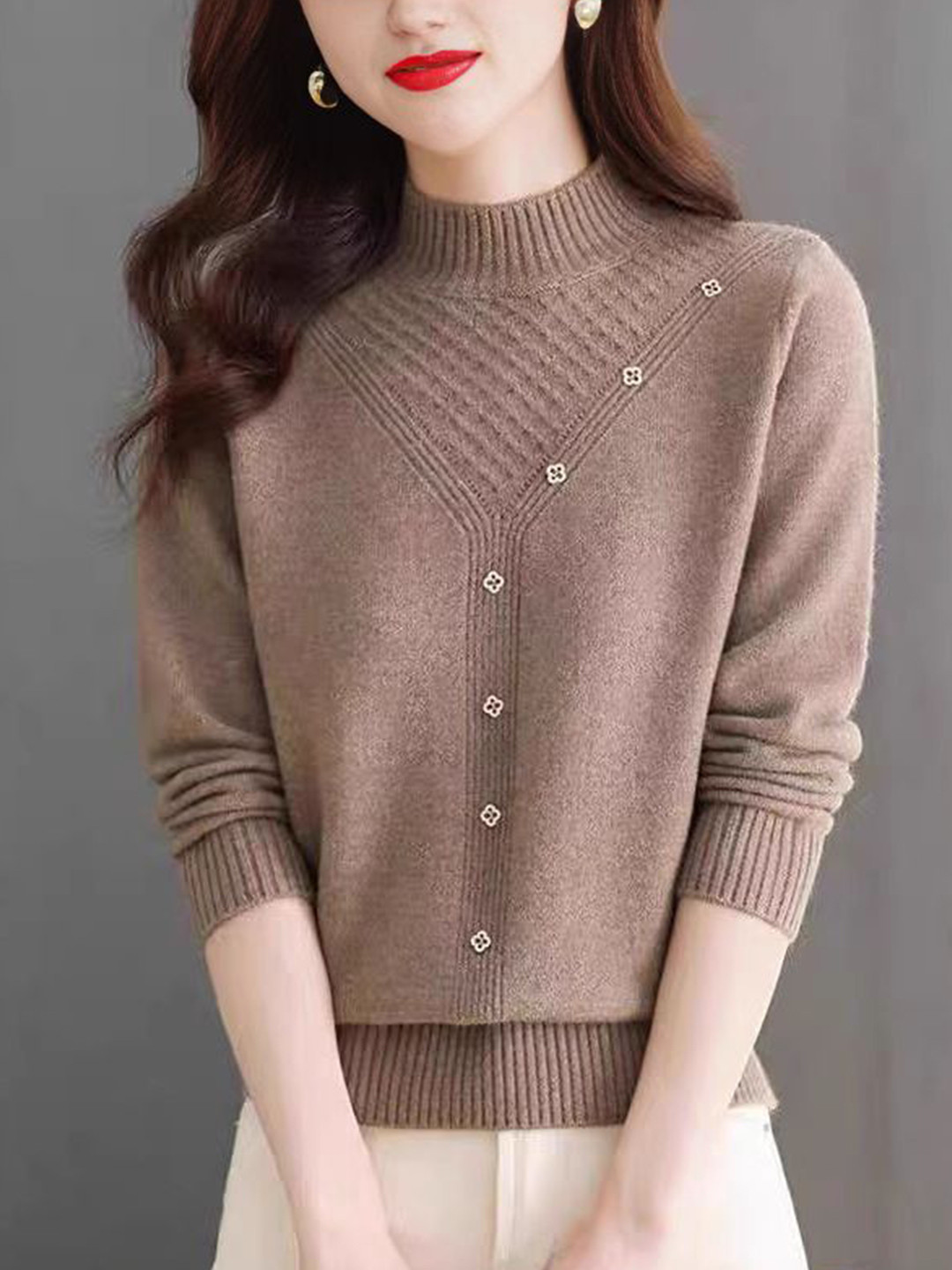 StyleCast High Neck Winter Top