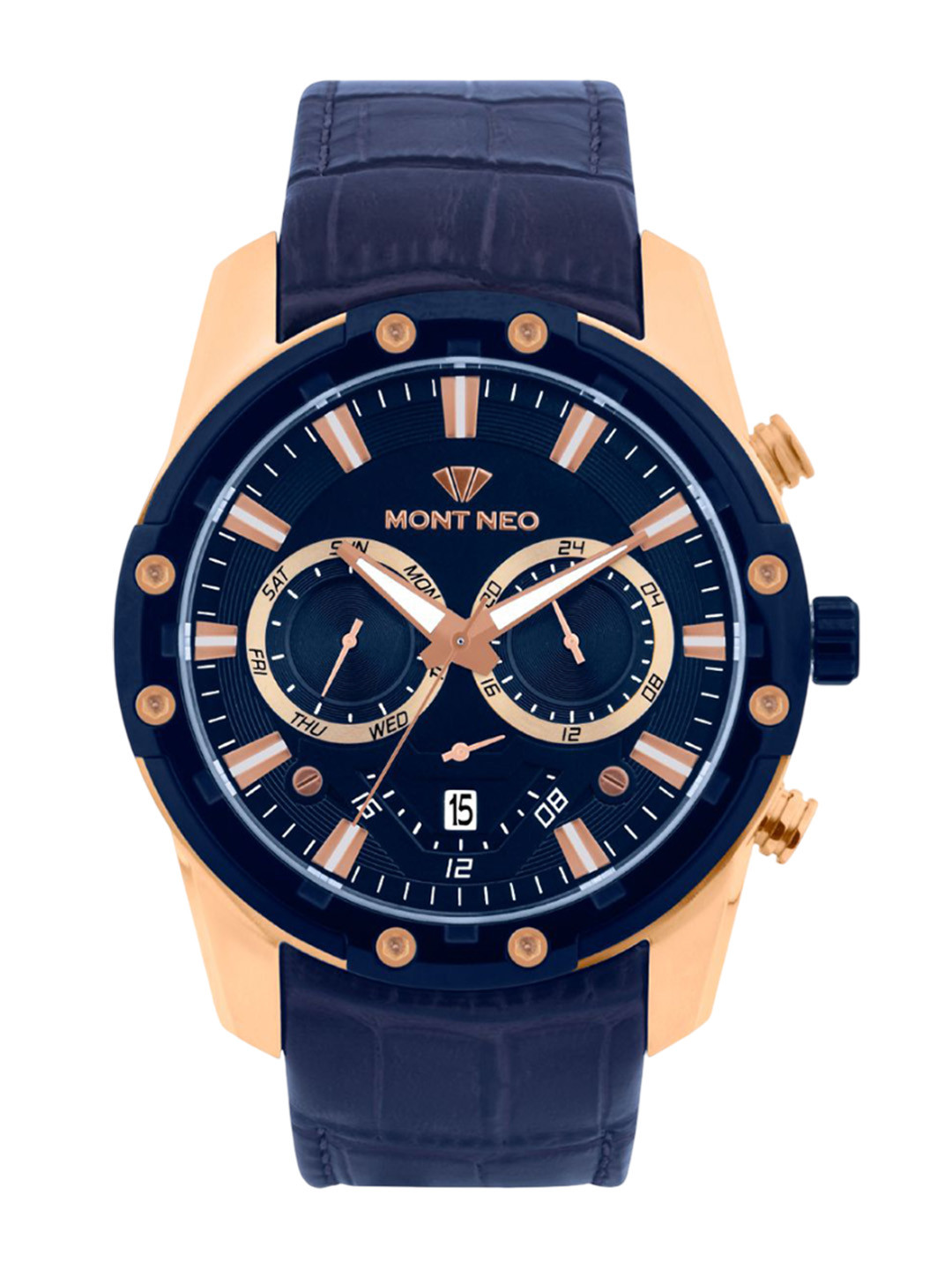 MONT NEO Men Dial & Leather Straps Analogue Chronograph Watch 1053M-L3505