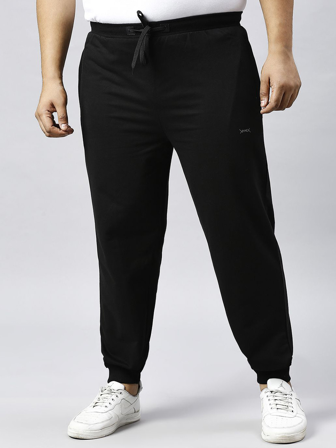 Xmex Men Mid Rise Plus Size Cargo Joggers