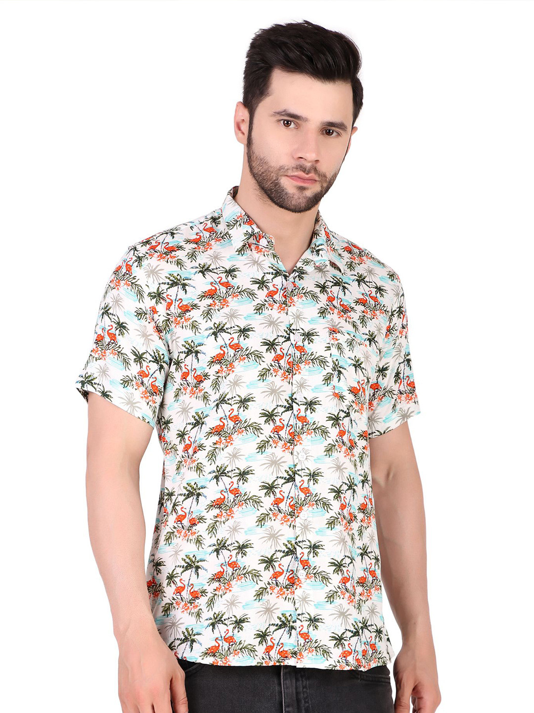ACCOX Men Regular Fit Comic Print Casual Shirt