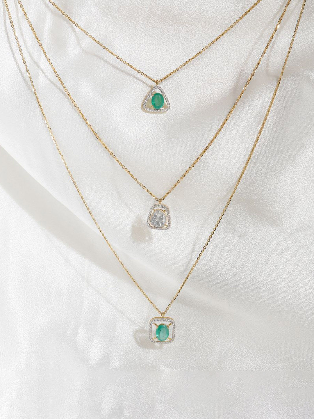 Polki Stories By Raniwala Layered Polki Necklace