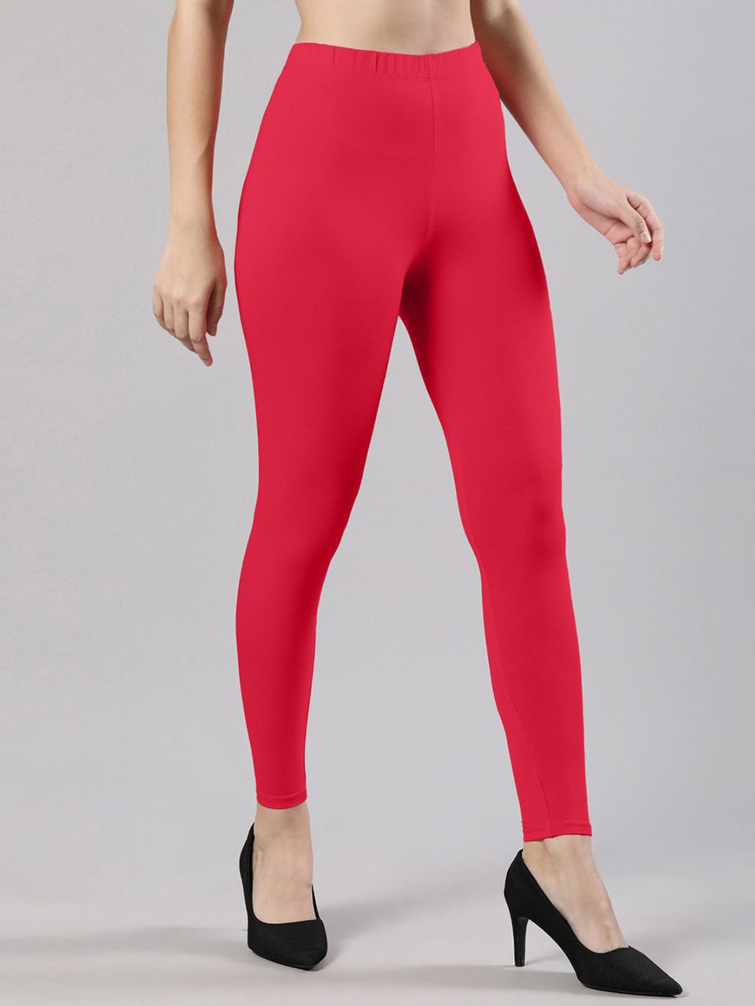 Femmora Mid-Rise Ankle-Length Leggings