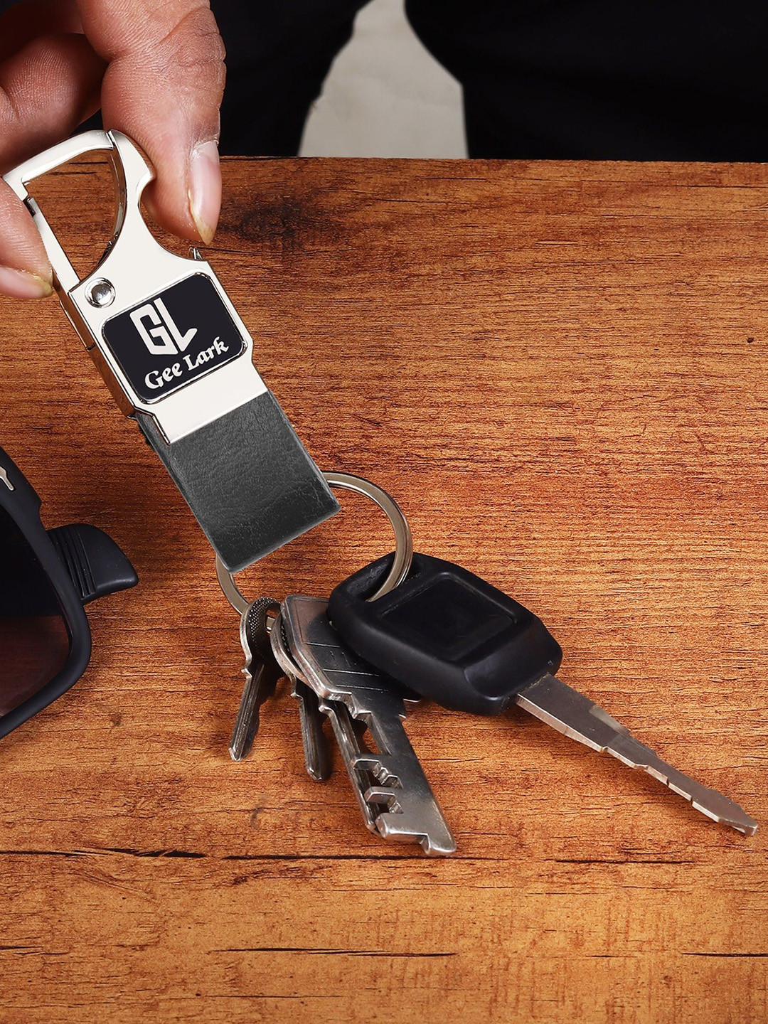 Geelark Brand Logo Metal Keychain