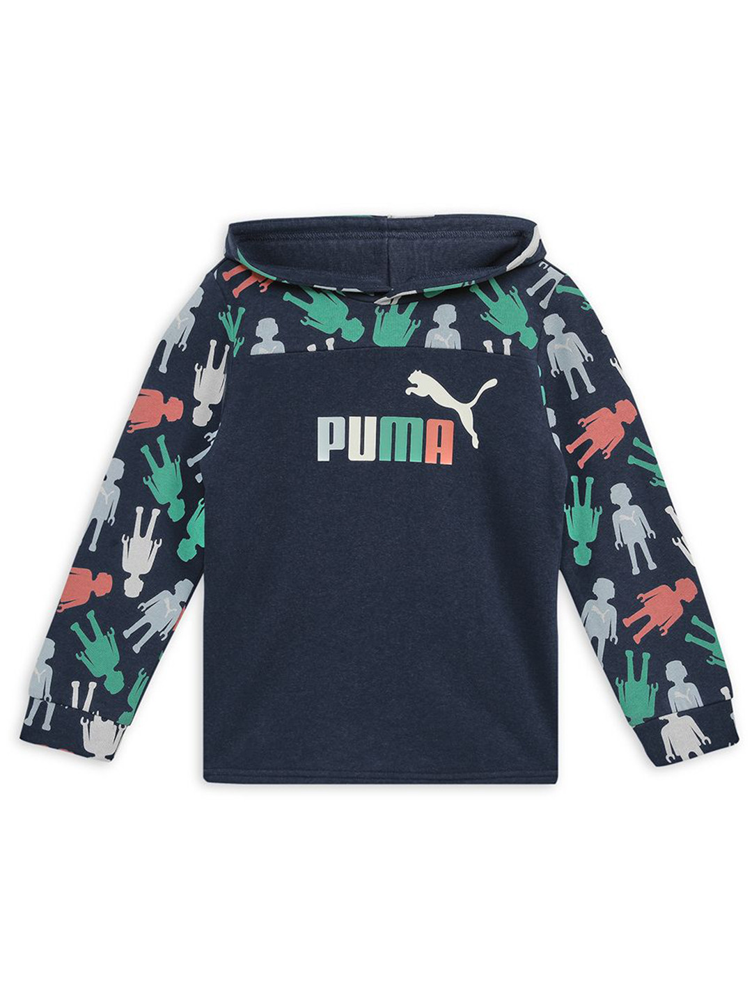 Puma Playmobil Kids Logo Printed Hoodie Pullover Sweatshirts