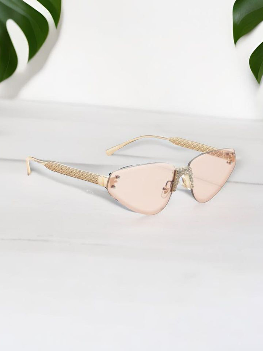 ZAADRAN Unisex Cateye Sunglasses with Polarised and UV Protected Lens FLORENCE-PINK