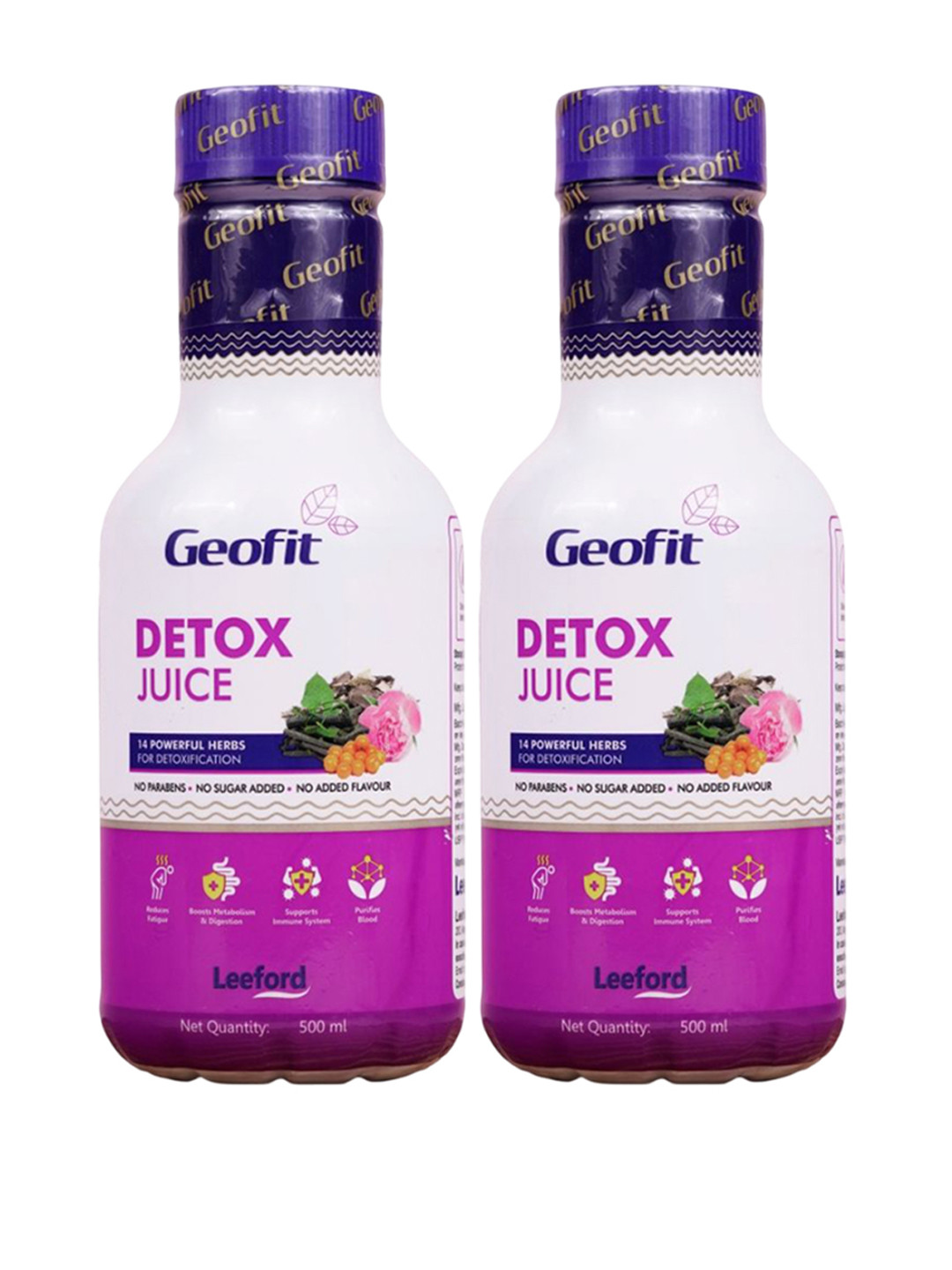 Geofit Set Of 2 Detox Juice- 500 ml Each