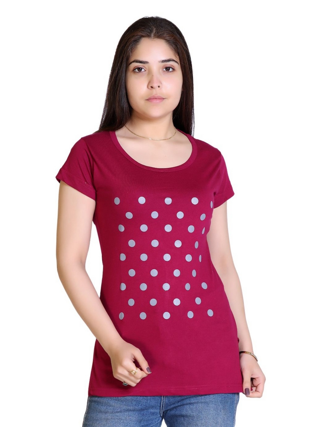 Ogarti Women Polka Dot T-shirt