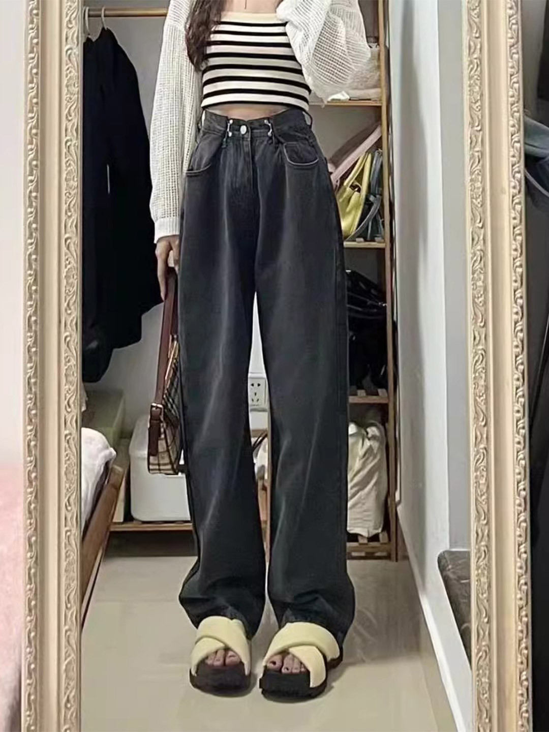 StyleCast Women Dad Fit High-Rise Jeans