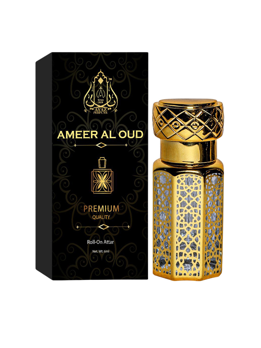 AYAZ Ameer Al Oud Alcohol Free Roll -On Attar - 6 ml