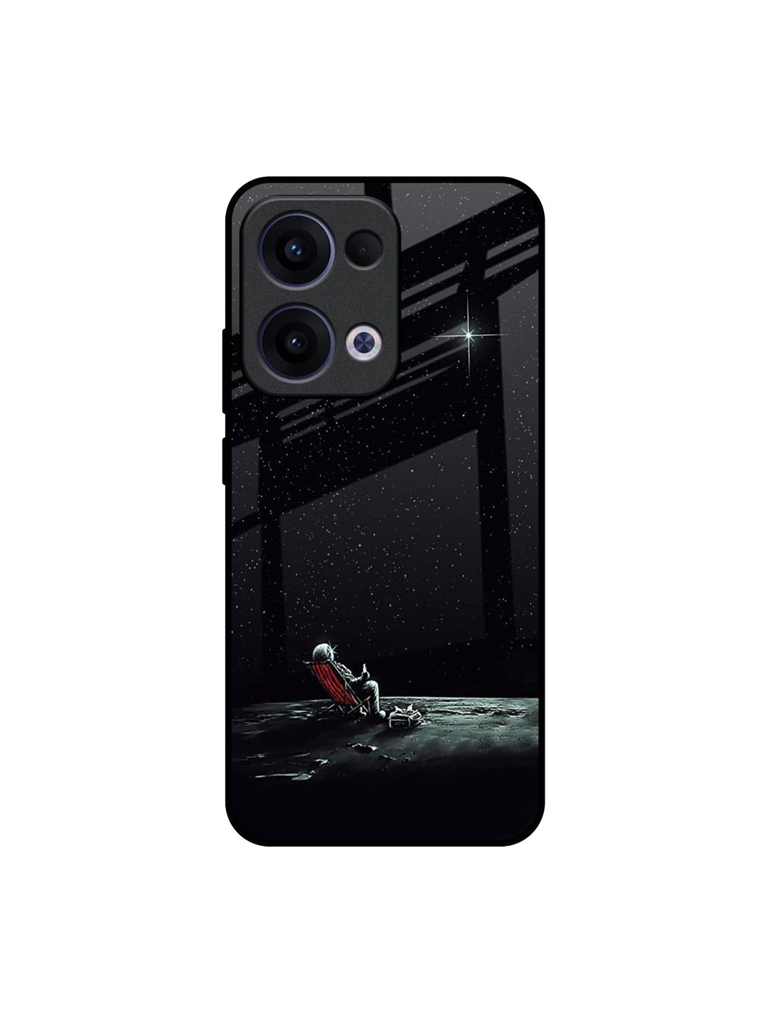 QRIOH Relaxation Mode On Glass Oppo Reno13 5G Back Case