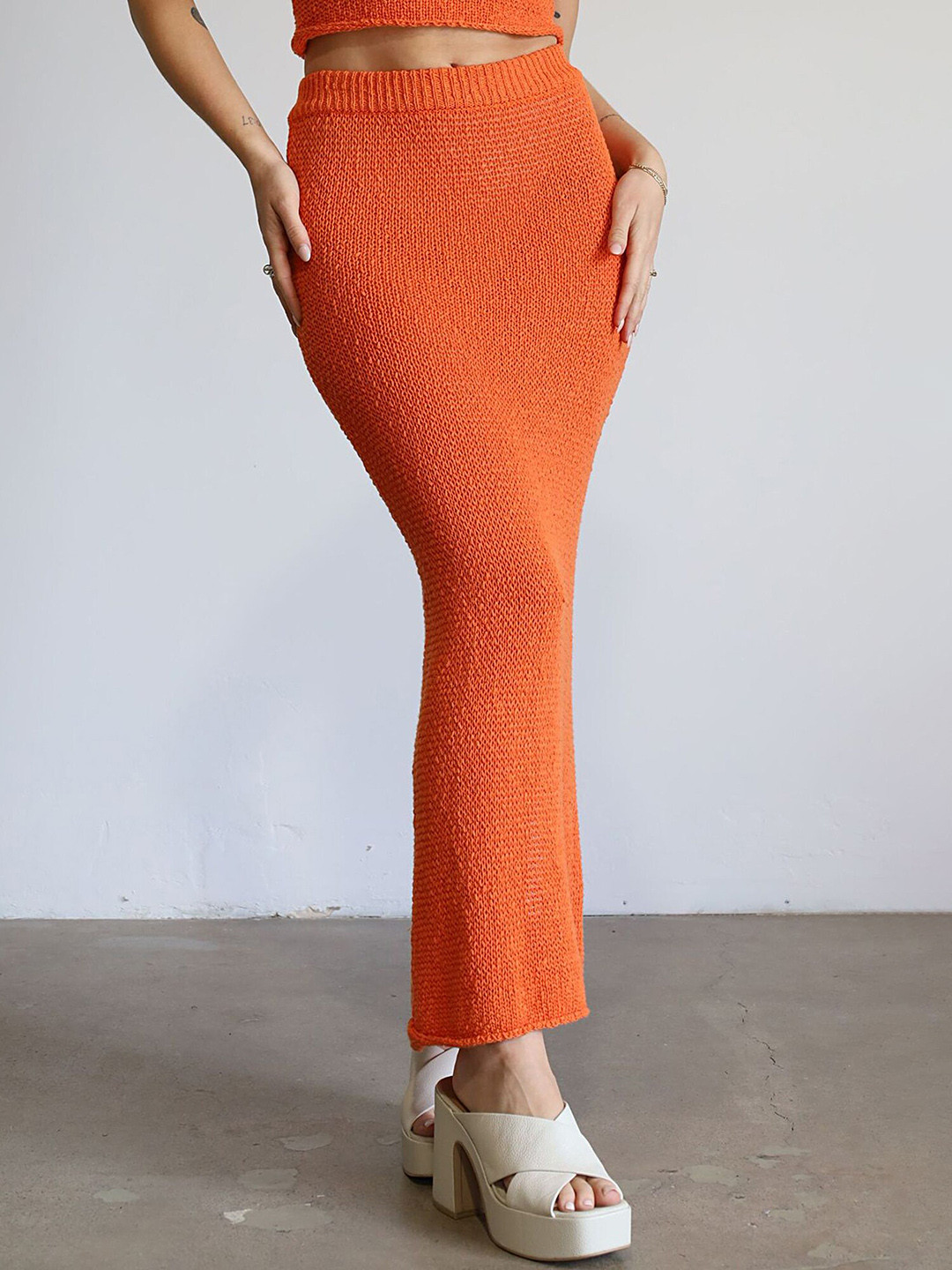 LULU & SKY Crop Top With Pencil Skirt Co-Ords