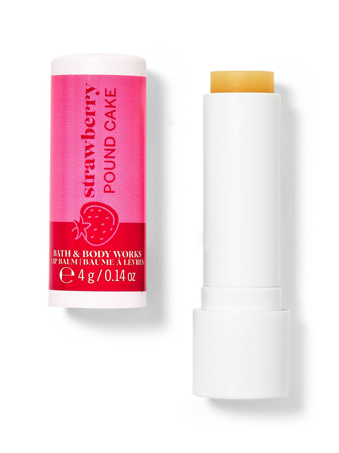 Bath & Body Works Strawberry Pound Cake Lip Balm with Shea Butter - 4 g