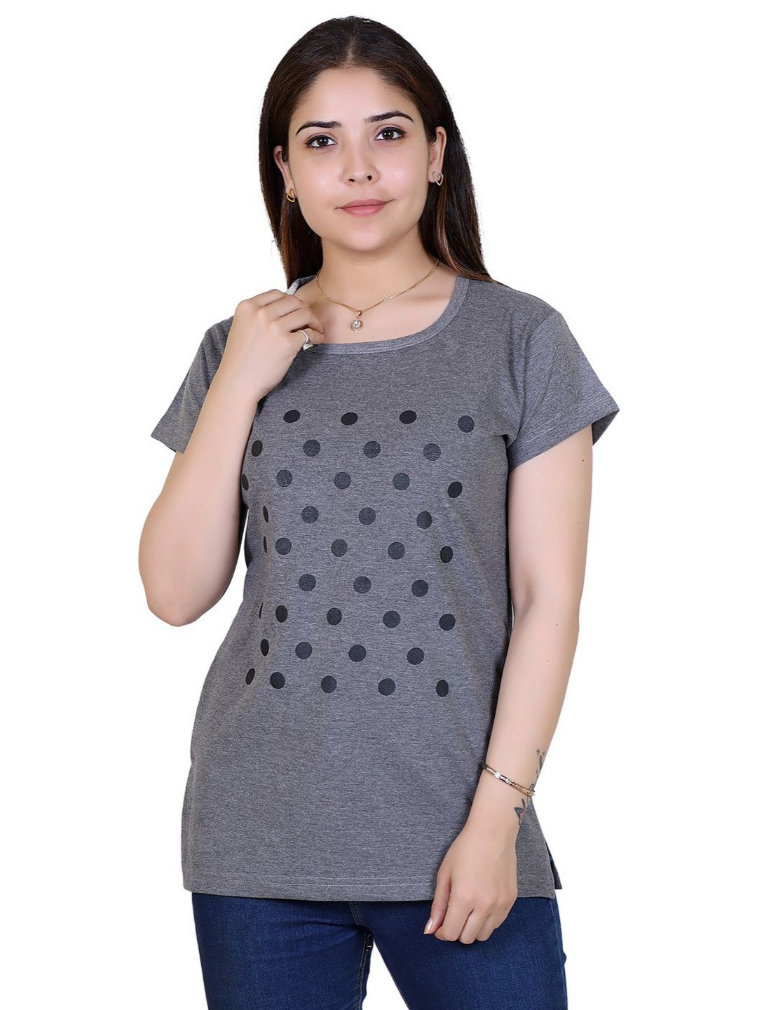 Ogarti Women Polka Dot T-shirt